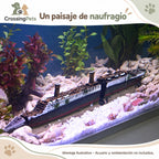 Barco decorativo de resina para acuario · Diseño Titanic — CrossingPets · imagen 5