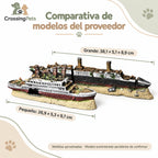 Barco decorativo de resina para acuario · Diseño Titanic — CrossingPets · imagen 6