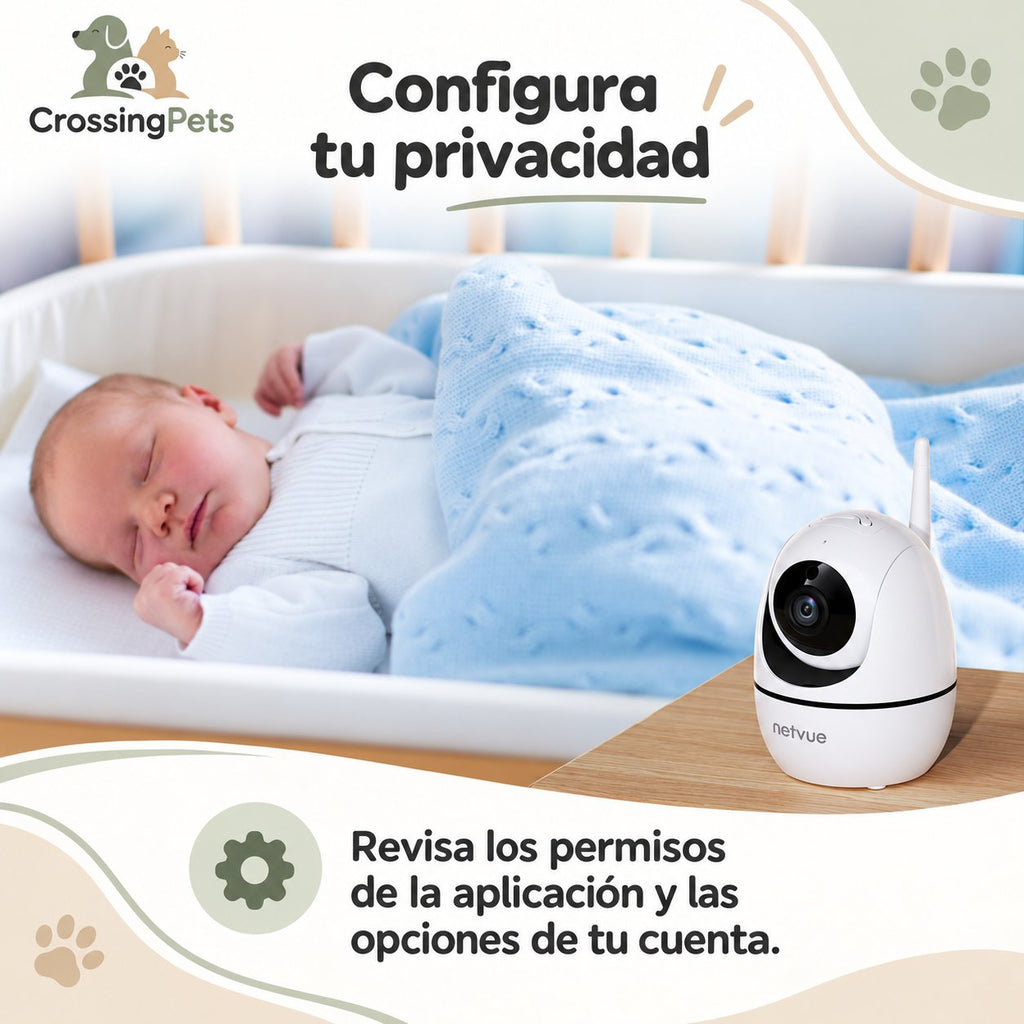 Cámara interior Netvue para mascotas con Wi-Fi y audio bidireccional — CrossingPets · imagen 6
