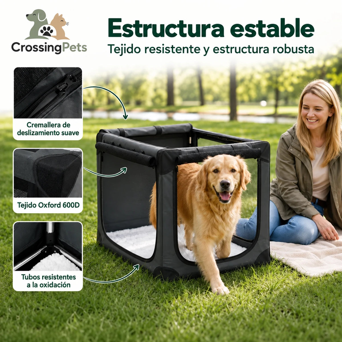 PawHut-Faltbox für Hunde — CrossingPets — Bild 10