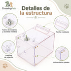 Bañera transparente para aves con fijación a jaula — CrossingPets · imagen 6