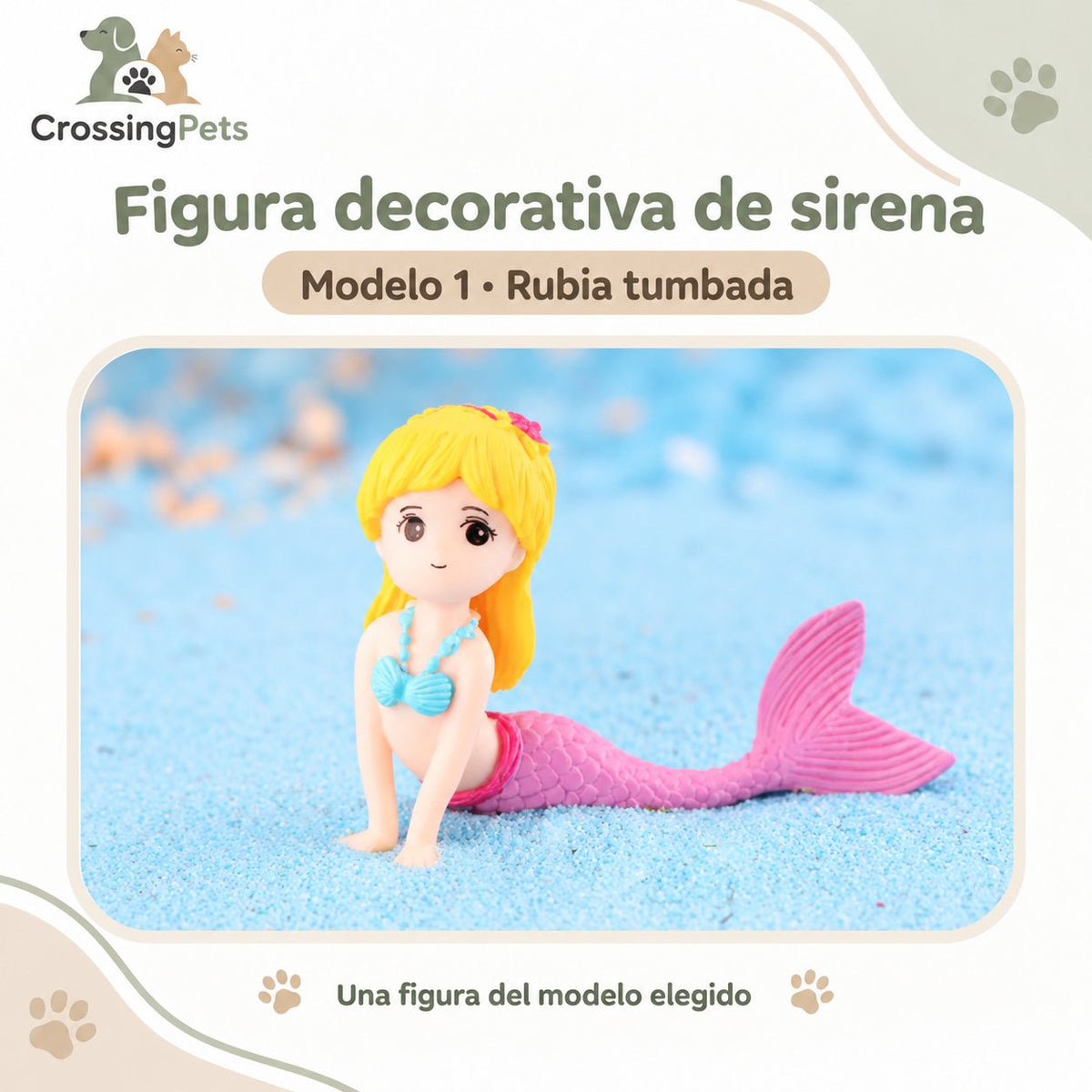 Figuras decorativas de sirena · 7 modelos a elegir — CrossingPets · imagen 4