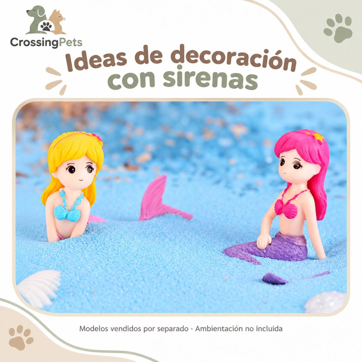 Figuras decorativas de sirena · 7 modelos a elegir — CrossingPets · imagen 12