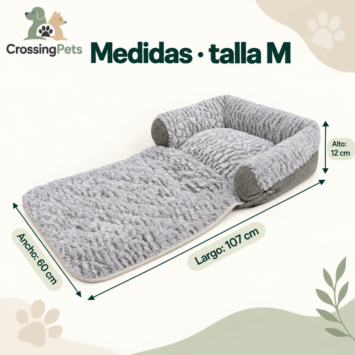 Cama convertible 3 en 1 para perros — CrossingPets · imagen 6