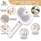 Cepillo de vapor para perros y  gatos