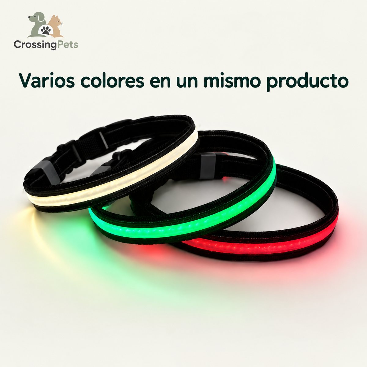 Collar LED Multicolor Premium para Perros
