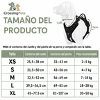 Tabla de tallas XS a XL del arnés ajustable Truelove — CrossingPets