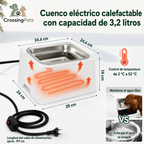 Cuenco de agua con calefacción eléctrica