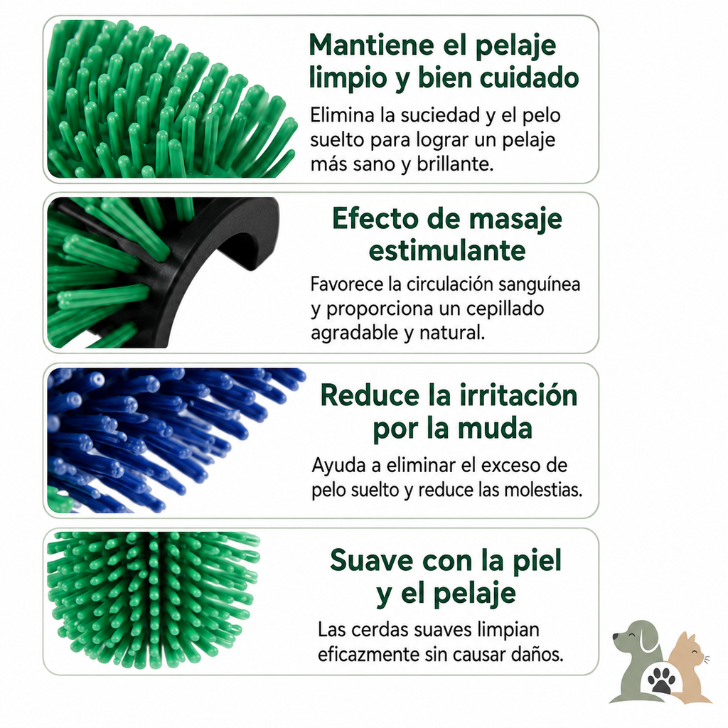 Cepillo de masaje para caballos