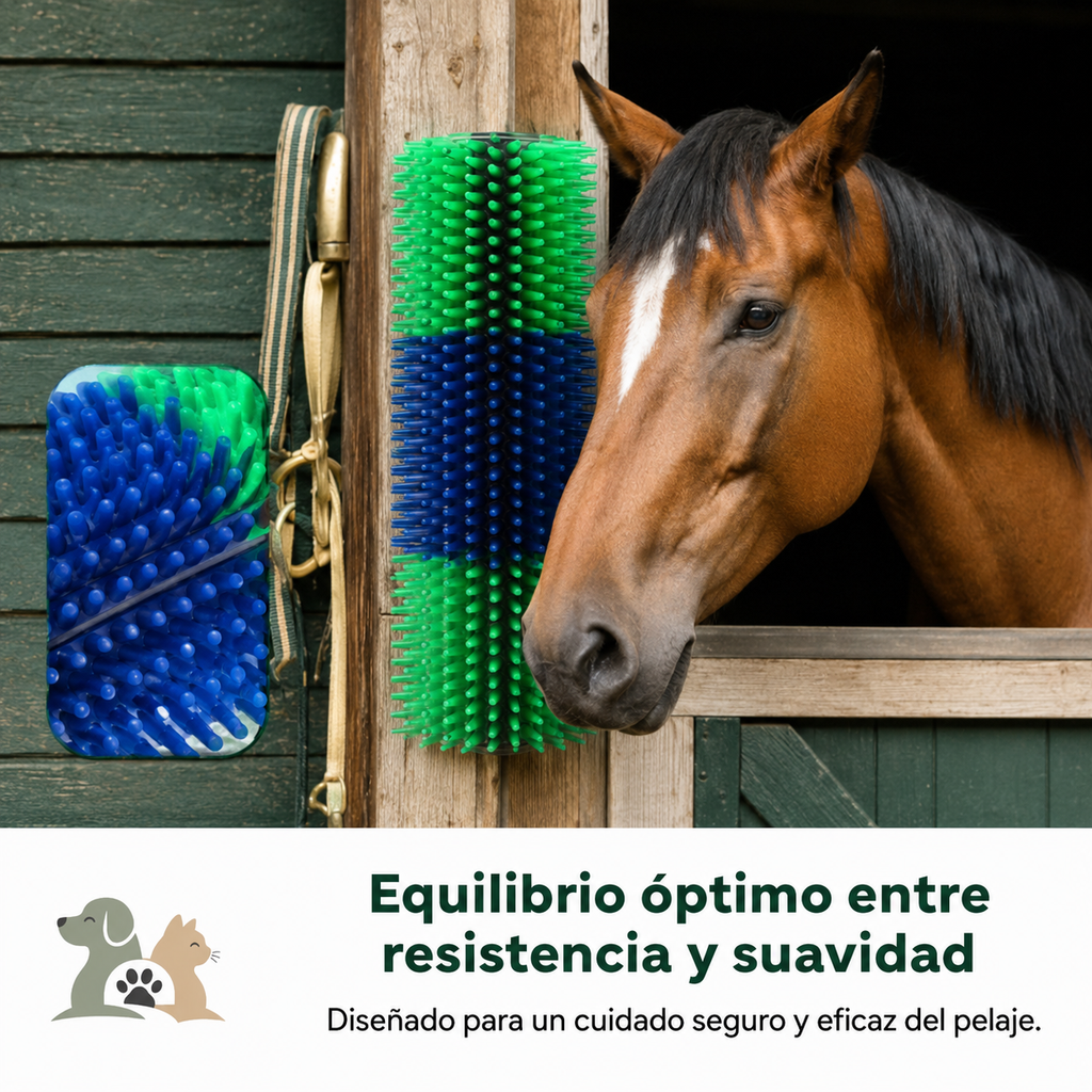 Cepillo de masaje para caballos