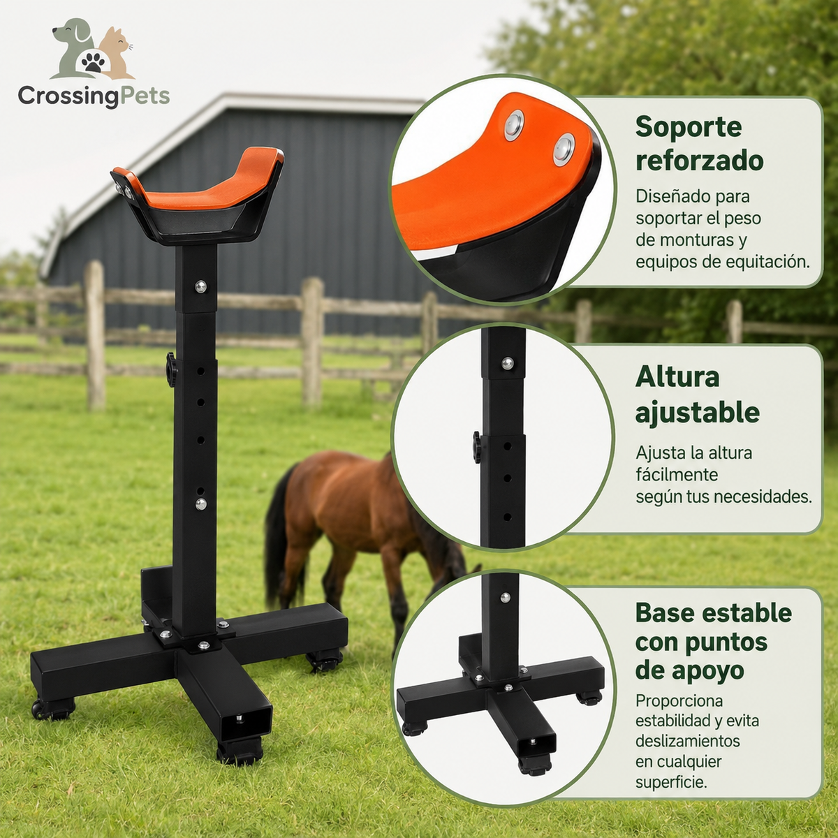 Soporte ajustable para pezuñas