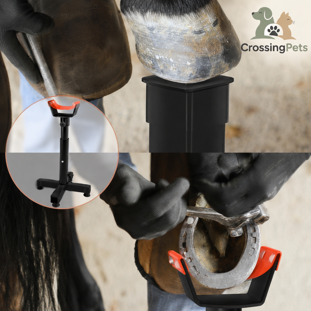 Adjustable hoof stand