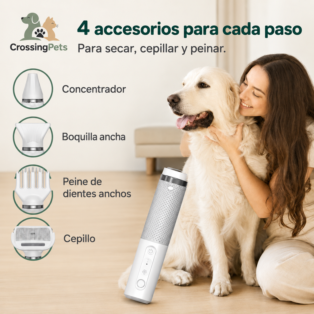 Cuatro accesorios del secador de pelaje — CrossingPets
