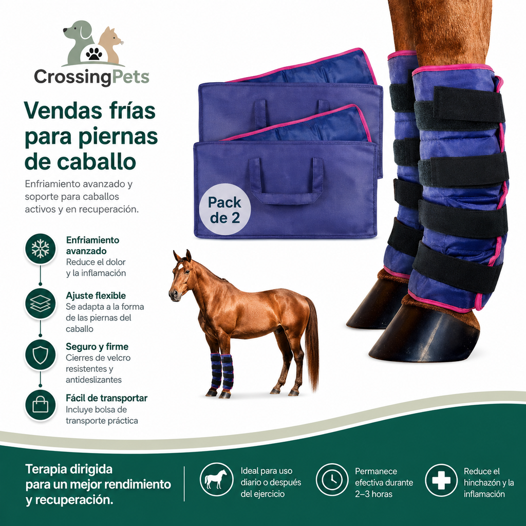 Venda refrescante para caballos