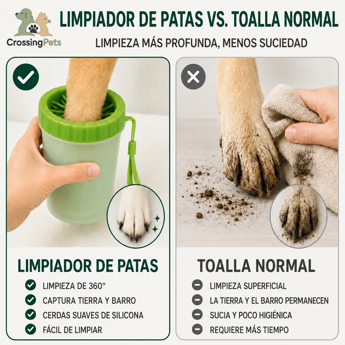 Limpiador de patitas
