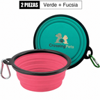 Cuenco de agua portátil plegable