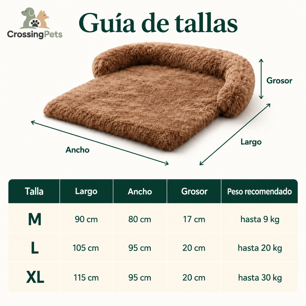 Cama tipo sofá mullida