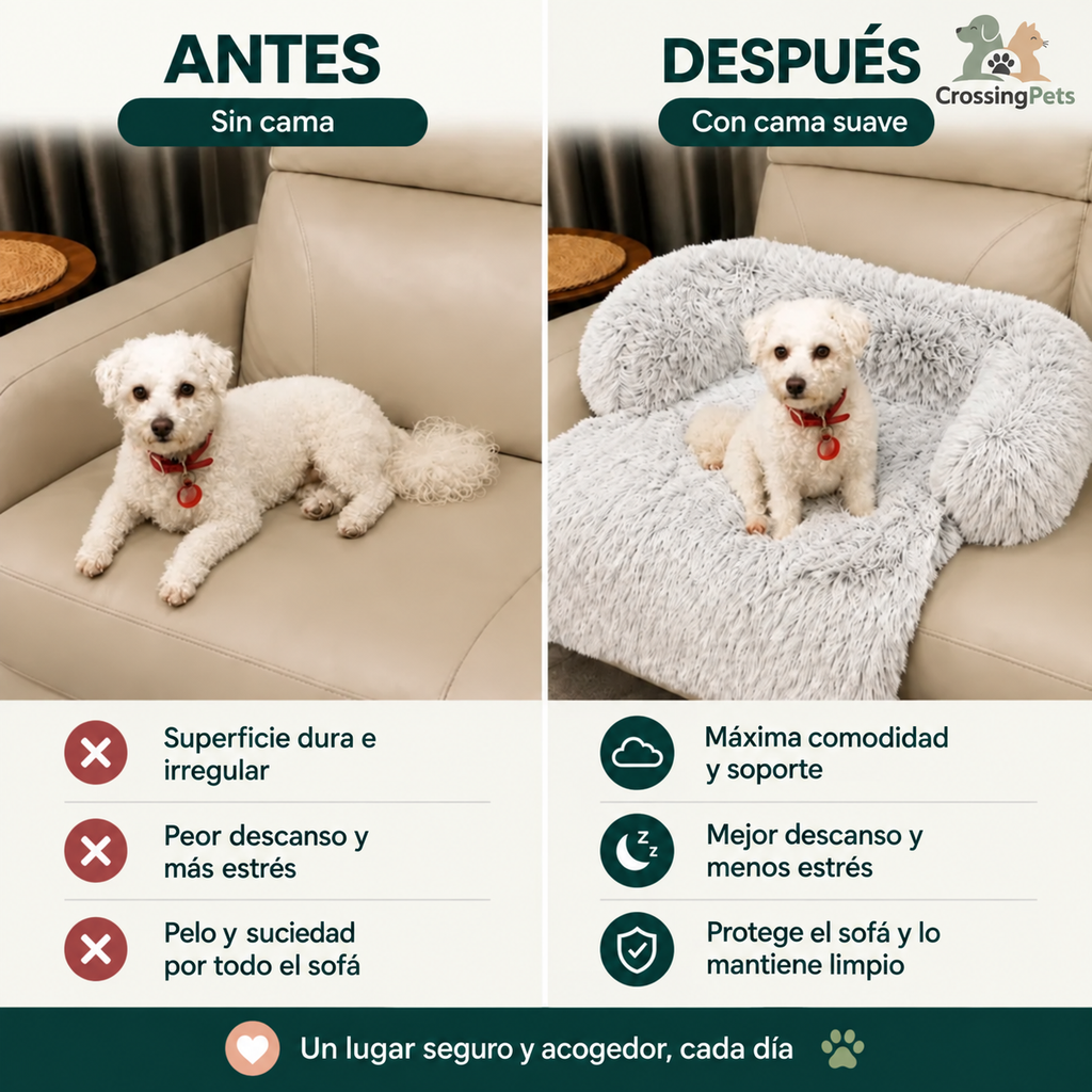 Cama tipo sofá mullida