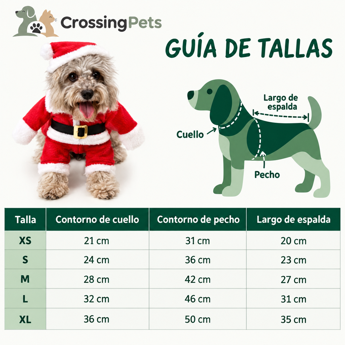 Disfraz navideño para perros y gatos