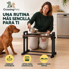 PawHut adjustable raised dog bowls with tilt