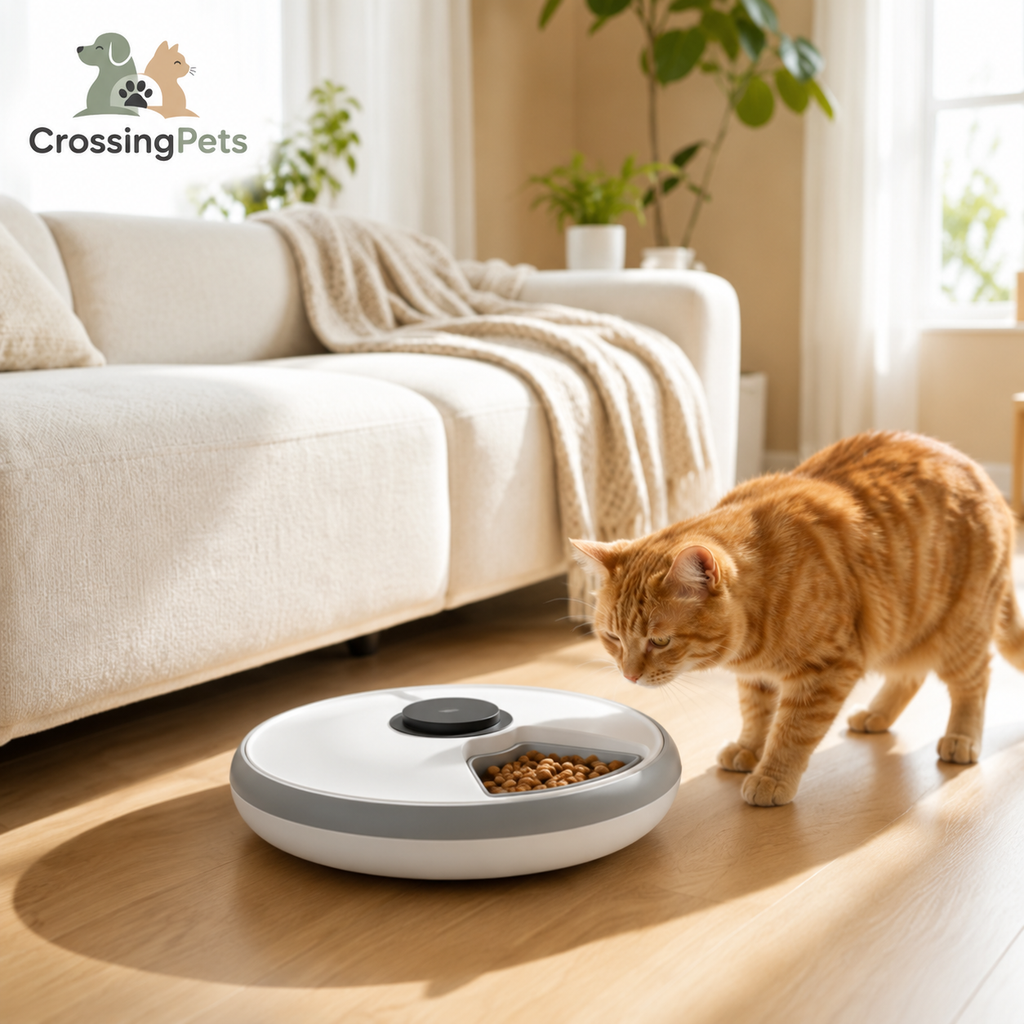 PawHut 6-meal pet feeder with ice pack