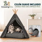 PawHut-Tipibett mit Kissen für Hunde und Katzen
