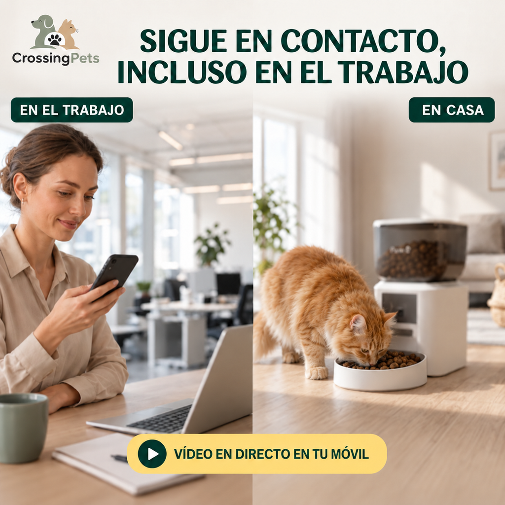 Comedero automático para mascotas de 4 L con cámara y aplicación PawHut