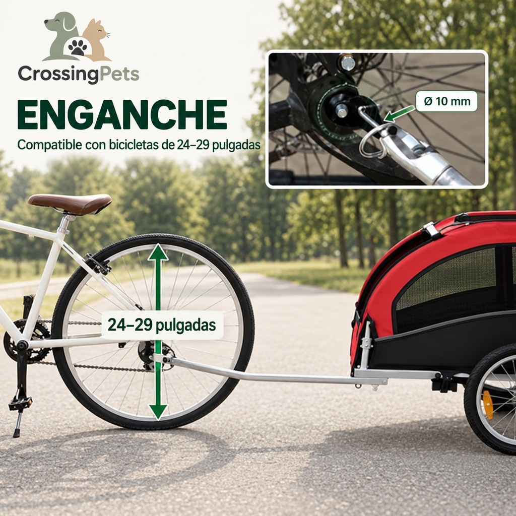 PawHut 2-in-1 bike trailer and stroller