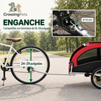PawHut 2-in-1 bike trailer and stroller