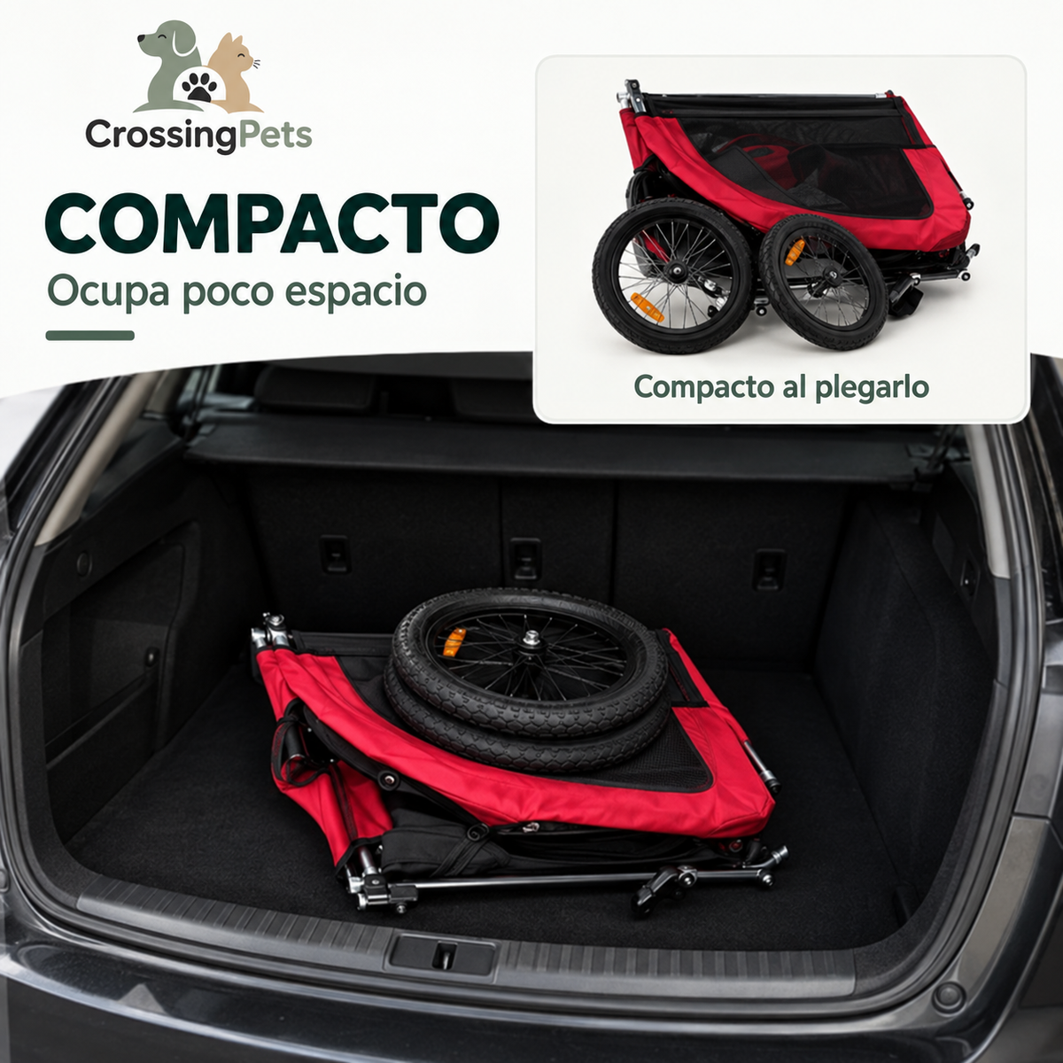 PawHut 2-in-1 bike trailer and stroller