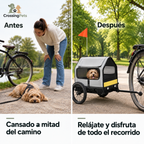 Remolque para bicicleta 3 en 1 de Pawhut
