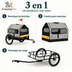 Remolque para bicicleta 3 en 1 de Pawhut