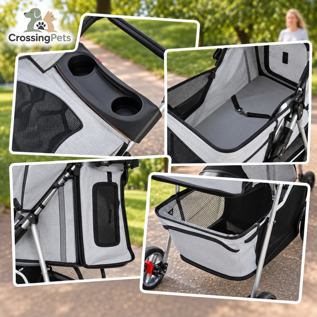 Faltbarer Haustierbuggy