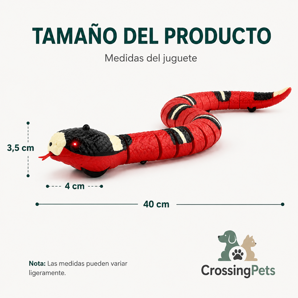 Serpiente de juguete automática para gatos