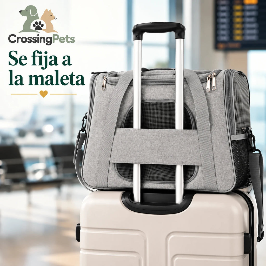 Bolsa transportadora CrossingPets — imagen 12, información en español