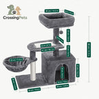 Árboles rascadores bajos para gatos CrossingPets — imagen 11, medidas