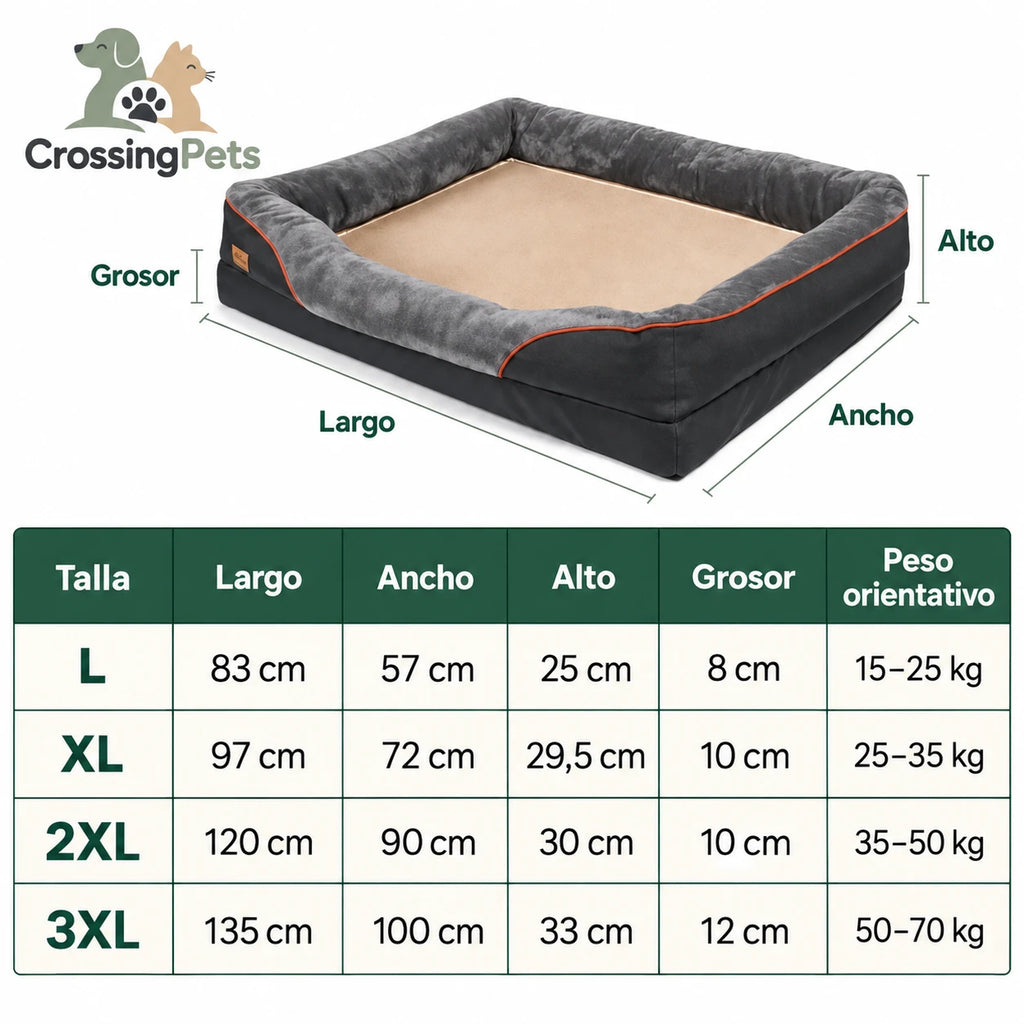 Hundebett mit erhöhtem Rand von CrossingPets — Bild 4