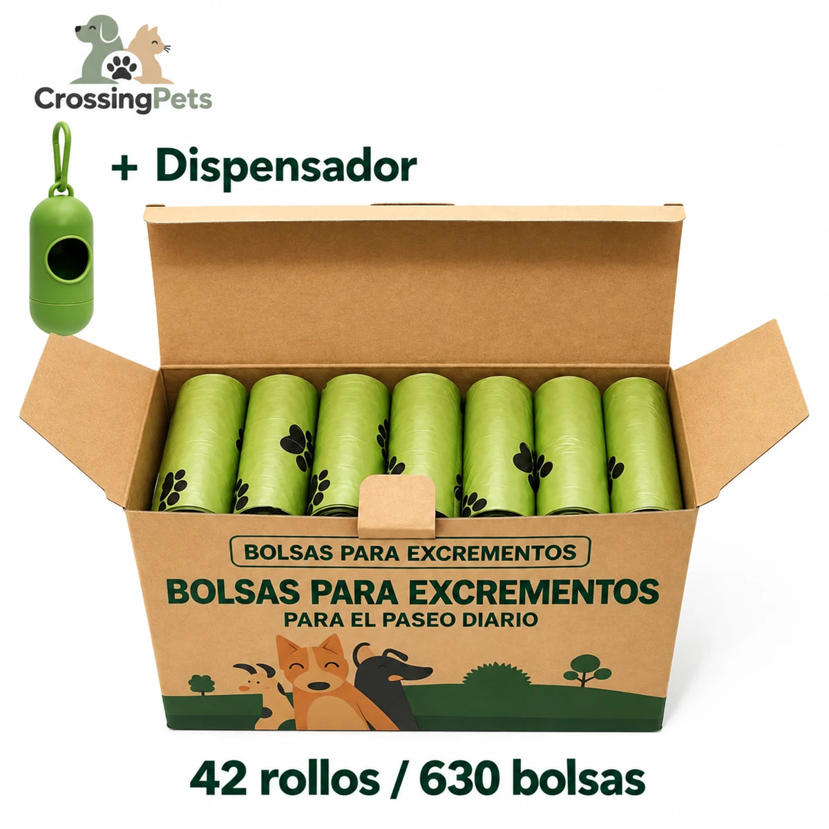 Bolsas para excrementos CrossingPets — imagen 4, información en español