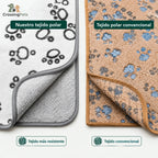 Nordvarm blanket for dogs and cats - image 8 with Spanish text and the CrossingPets logo