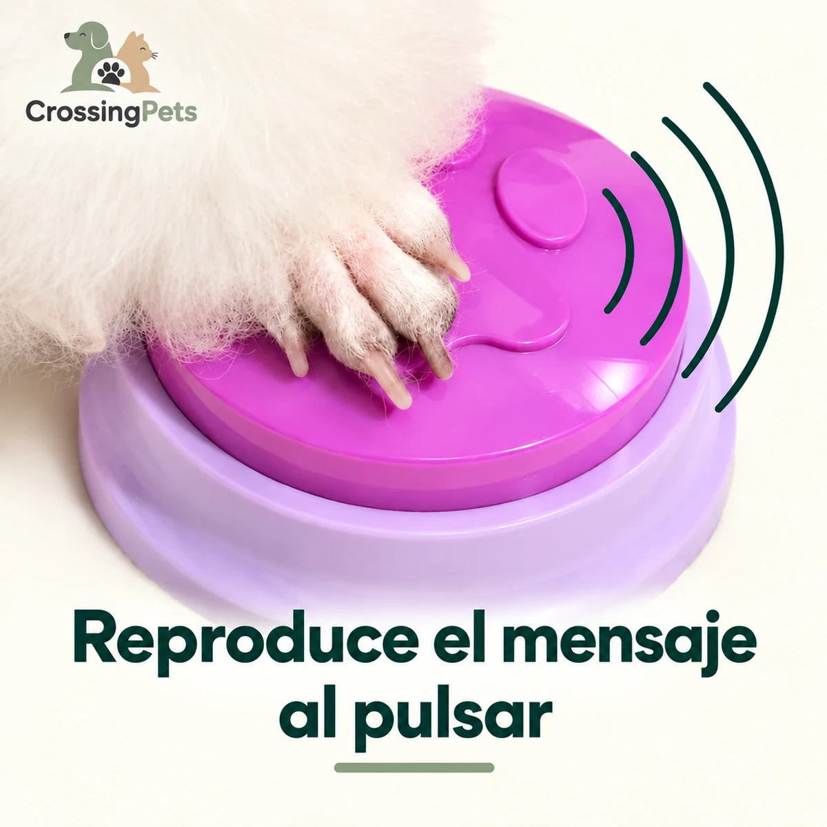 Botones parlantes para mascotas CrossingPets — imagen 5, información en español