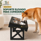 Soporte elevado con inclinación de 15 grados — CrossingPets