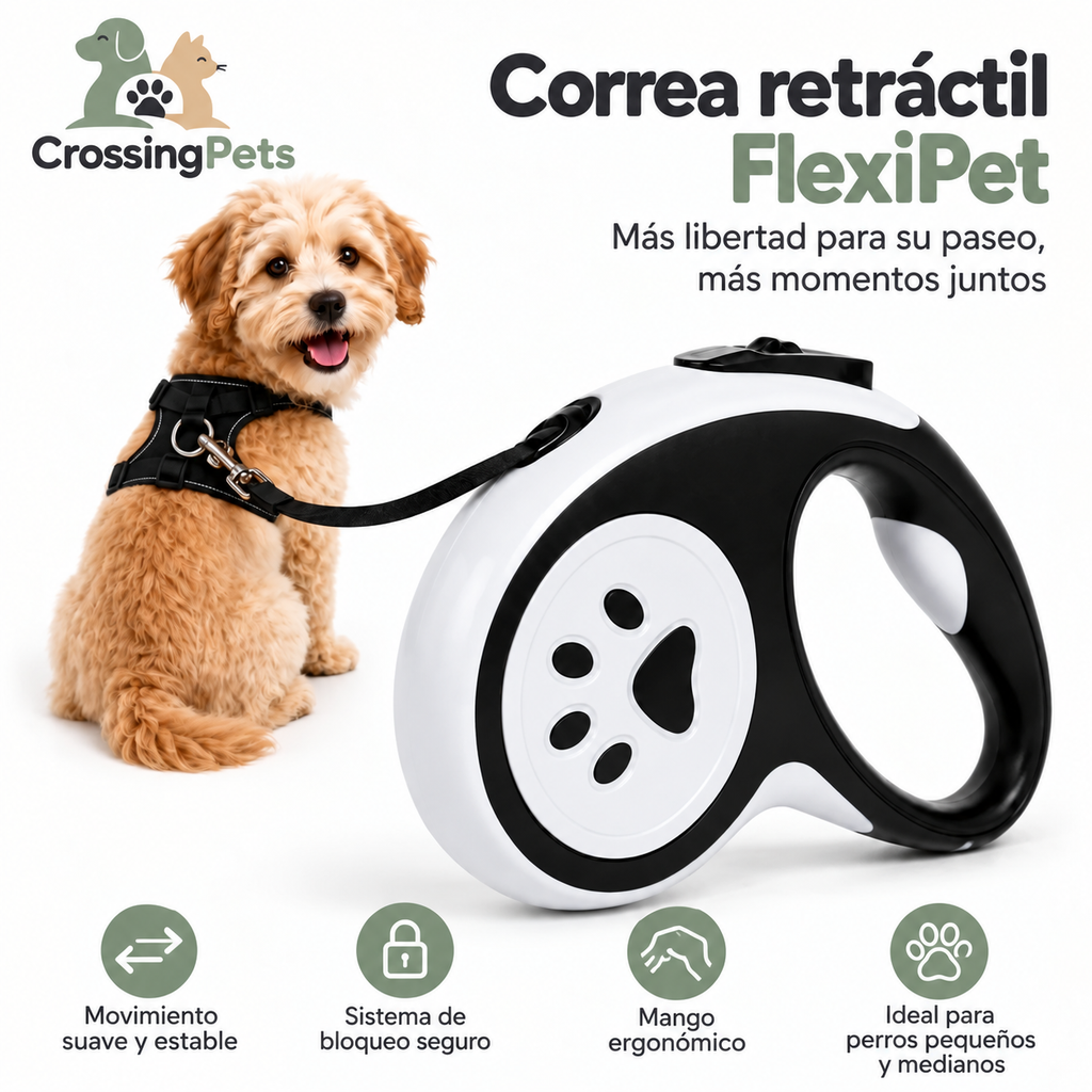 Correa retráctil FlexiPet — imagen 2 — CrossingPets