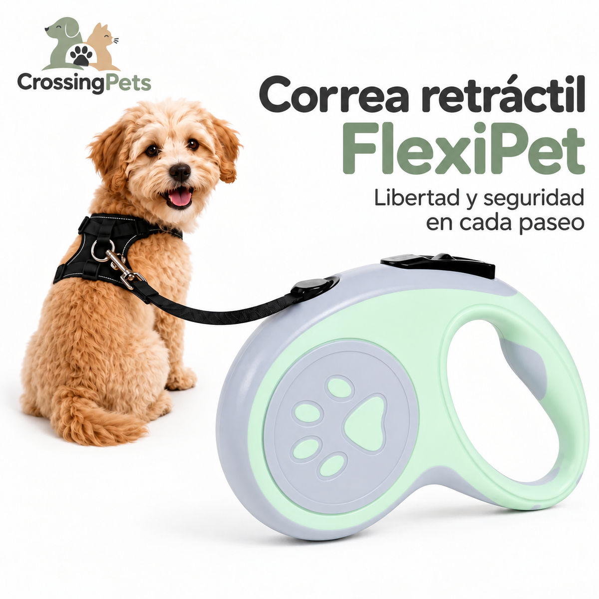 Correa retráctil FlexiPet — imagen 3 — CrossingPets
