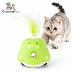CatChase de CrossingPets: Juguete verde con pluma