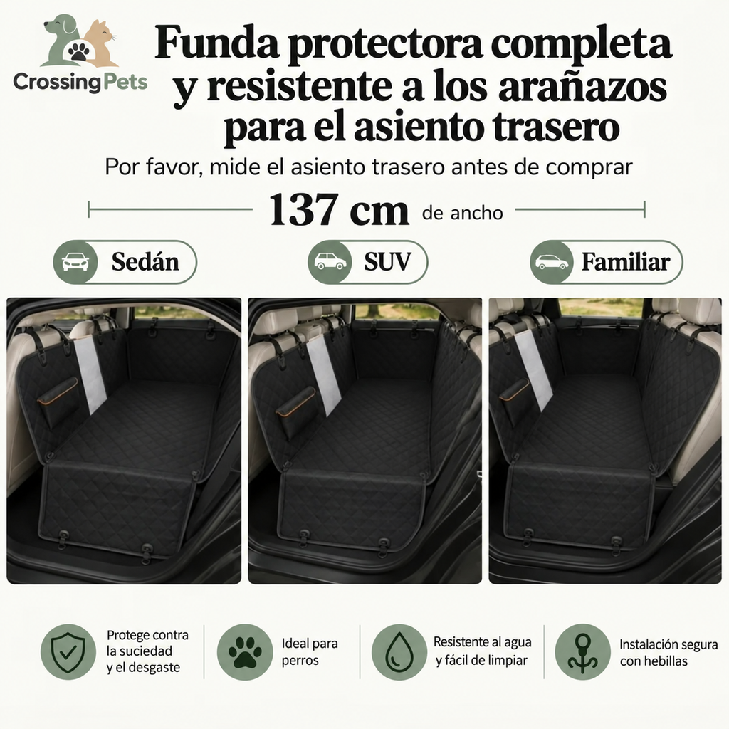 Funda para asiento trasero — imagen 6 — CrossingPets