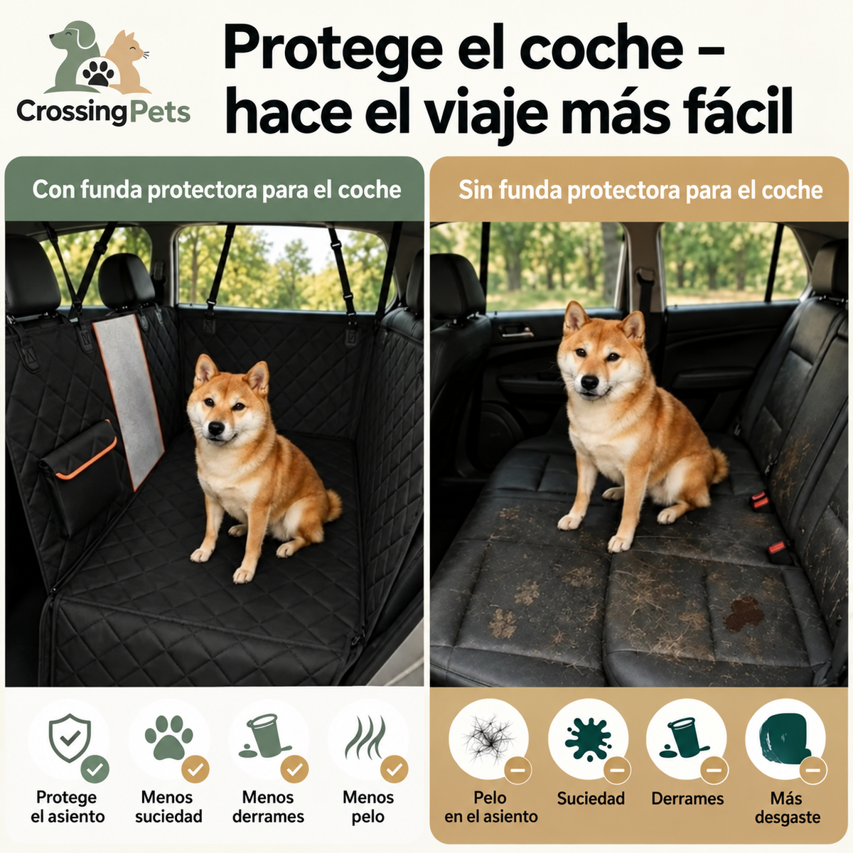 Funda para asiento trasero — imagen 8 — CrossingPets