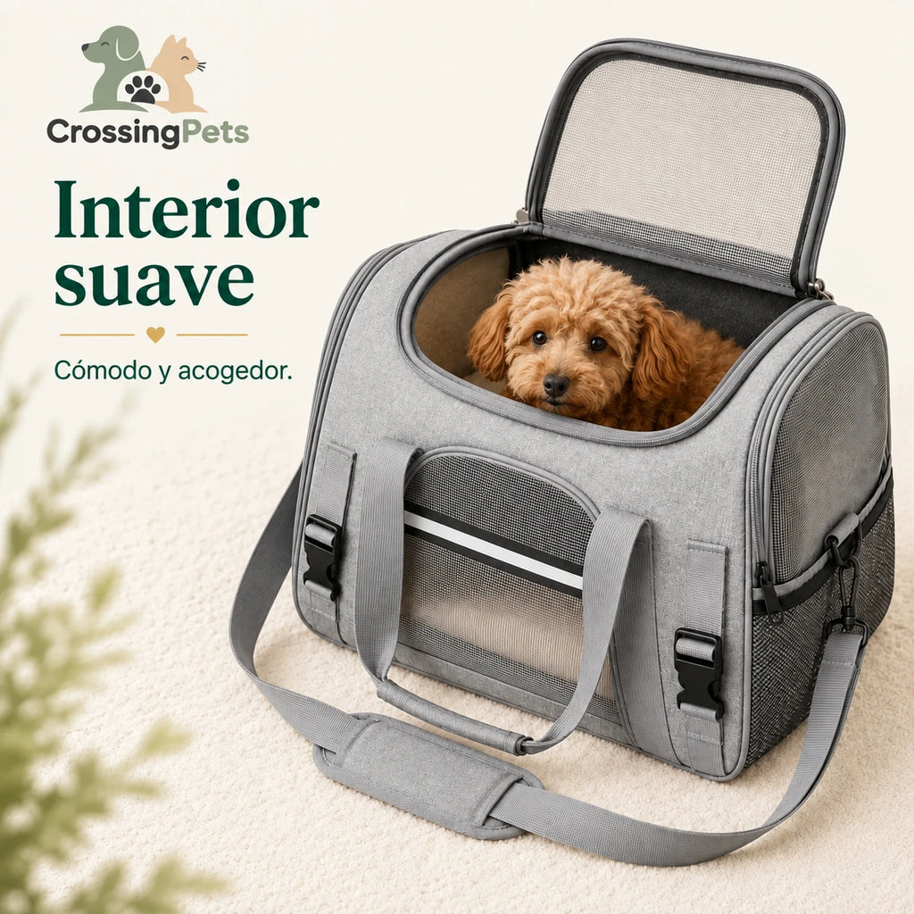 Bolsa transportadora CrossingPets — imagen 10, información en español
