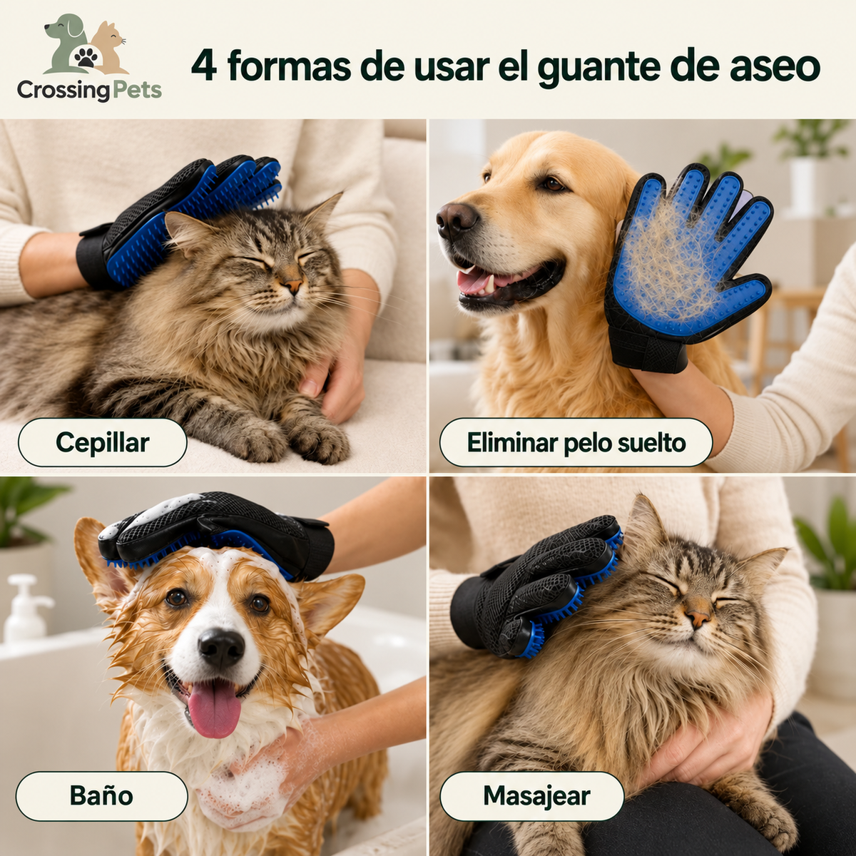 Guante de aseo — imagen 7 — CrossingPets