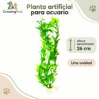 Planta artificial verde para acuario · 26 cm — CrossingPets · imagen 6