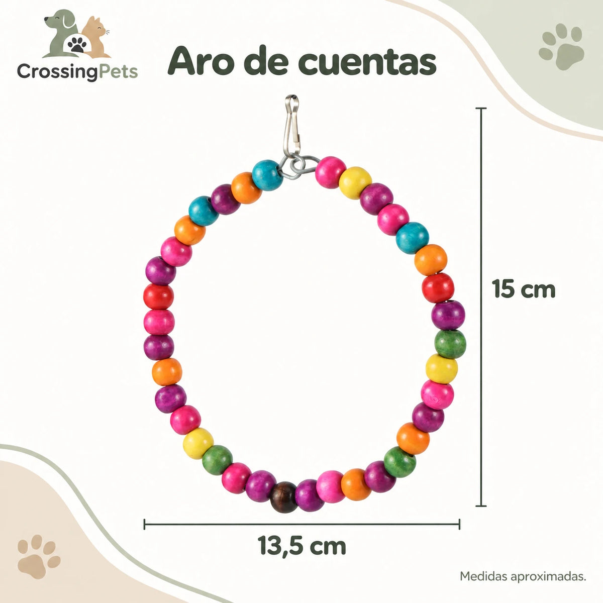 Juguetes y accesorios para aves: columpios, aros y escaleras — CrossingPets · imagen 21